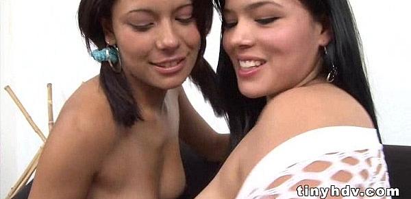  2 hot latina teens fuck Cici Amor And Rita Defortuna 4 53